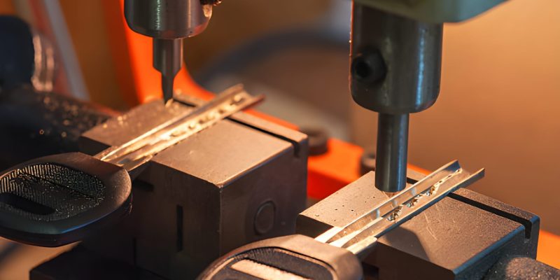 professional machine makes a new keys